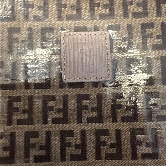 Fendi Brown and Beige FF Logo Crossbody Bag - Picture 15 of 16